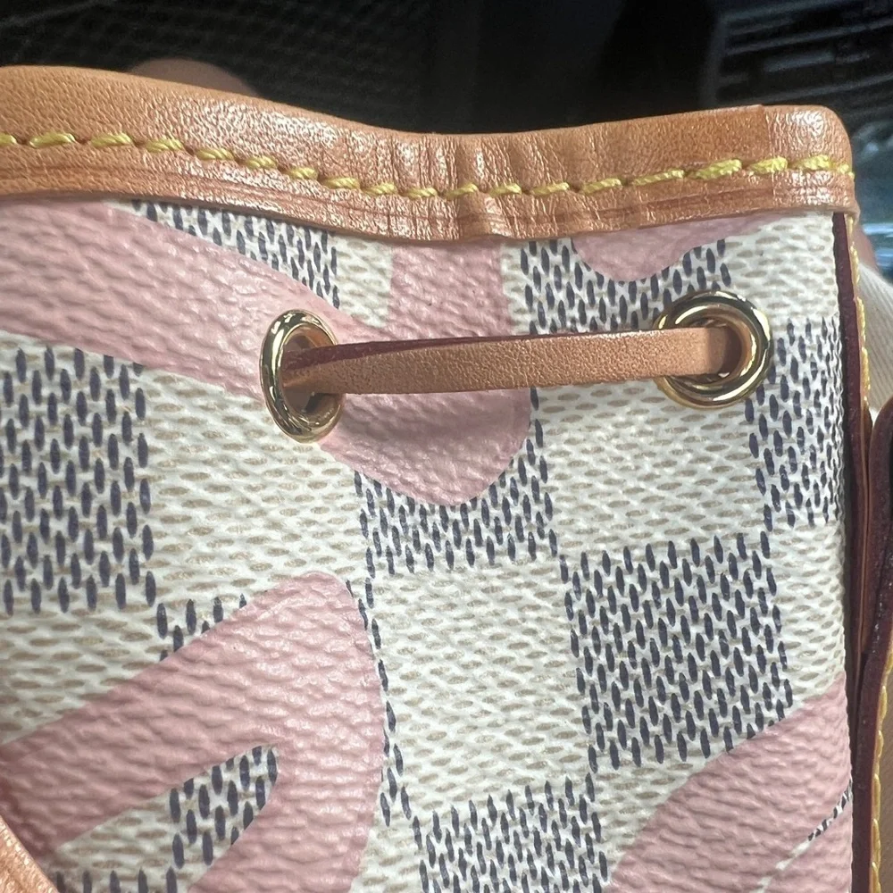 Louis Vuitton Damier Azur Tahiti Nano Noe Shoulder Bag - Picture 10 of 17